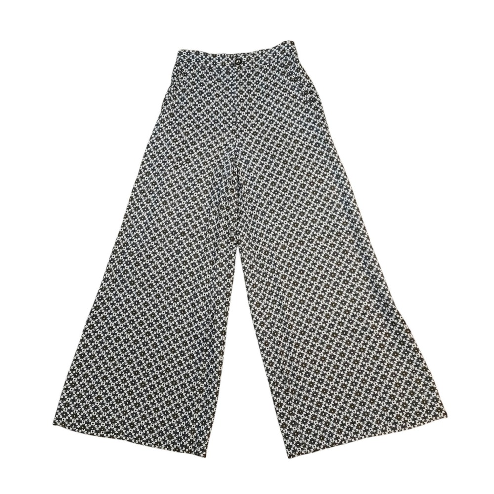 Maeve Anthropologie Callan Wide Leg Pants Geometric Print Viscose Breezy Flowy 0 - Picture 2 of 9